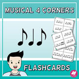 Flashcards with 4 Corners/Section - Standard Notation Reproducible PDF